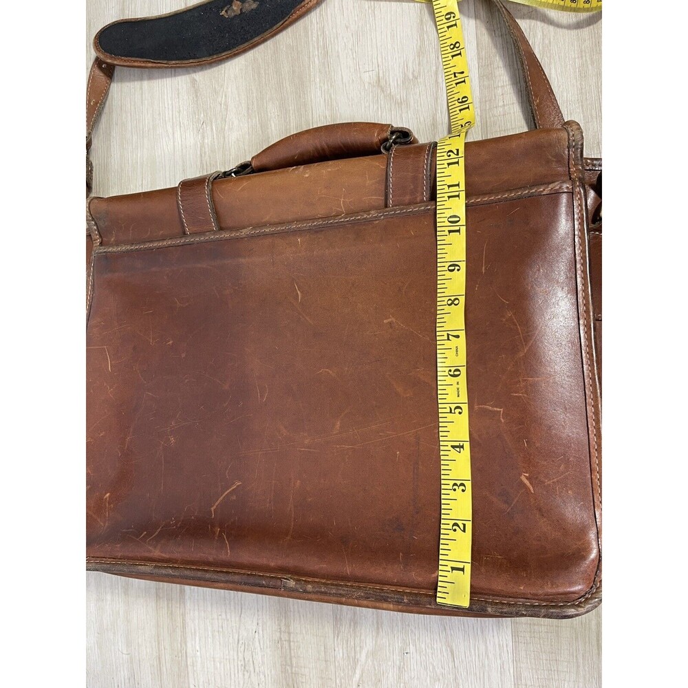 Vintage SCHLESINGER Messanger  Leather Bag. - Picture 11 of 14